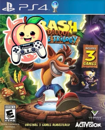 Crash Bandicoot N'Sane Trilogy (+DLC) PS4 Platinum Trophy Service