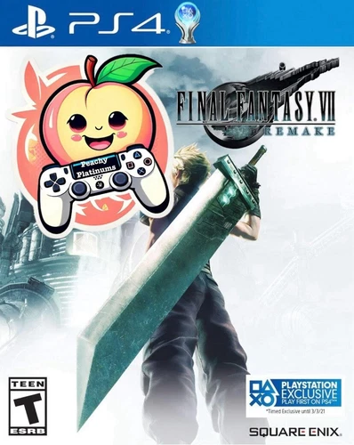 Final Fantasy 7 Remake PS4 Platinum Trophy Service