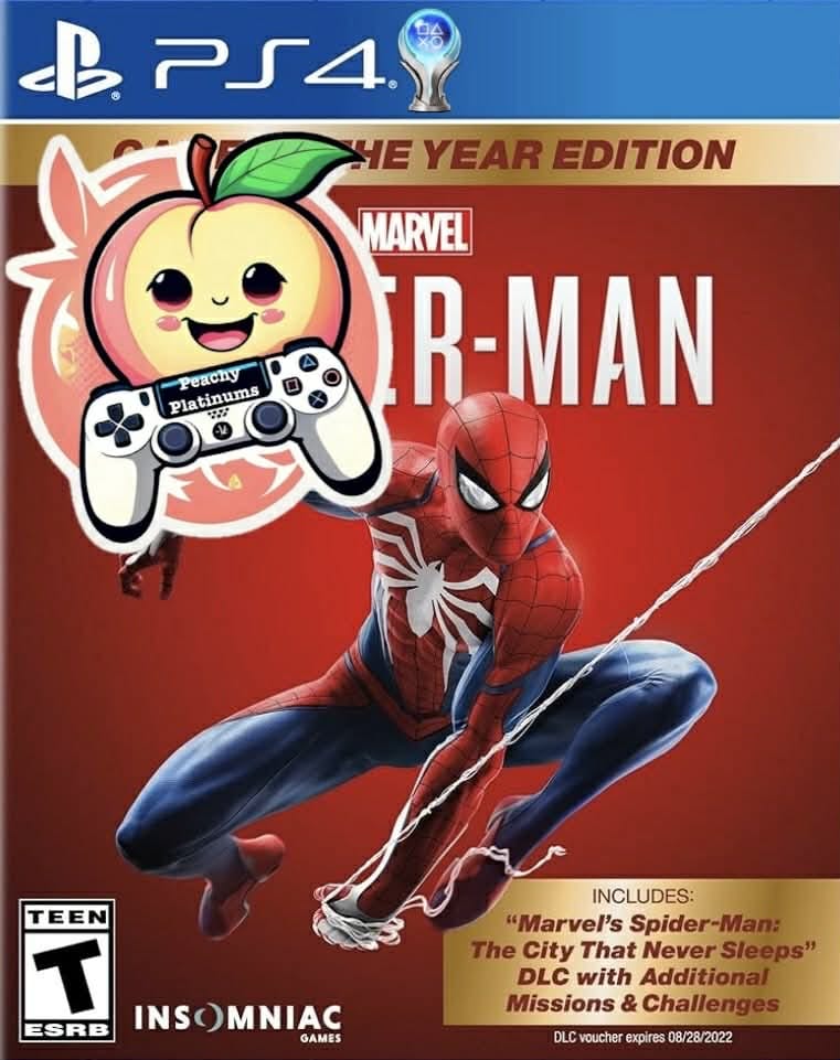 Marvel’s Spider-Man (+DLC) PS4 Platinum Trophy Service