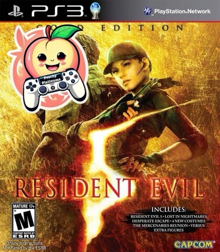 Resident Evil 5 PS3 Platinum Trophy Service